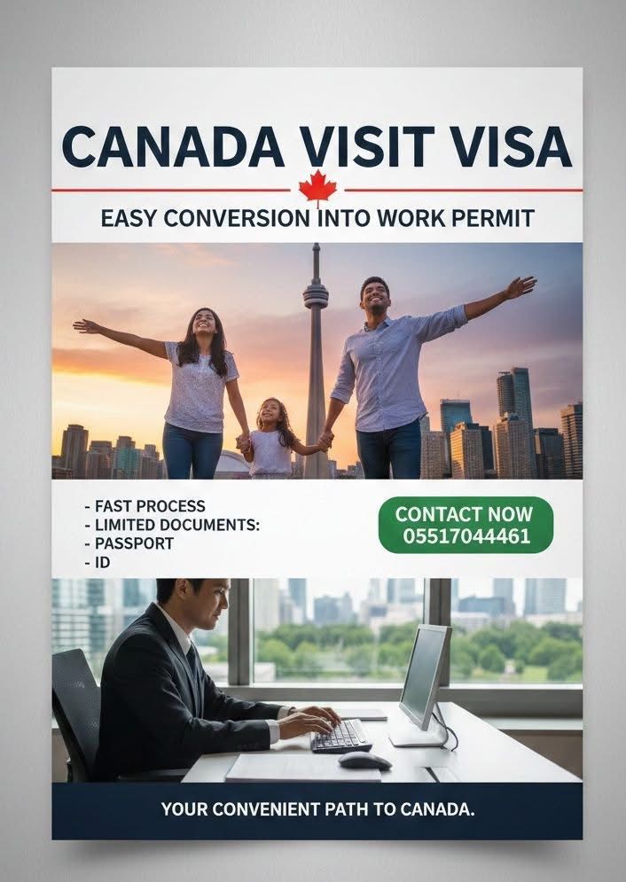 Canada visit visa offer with work permit conversion support
